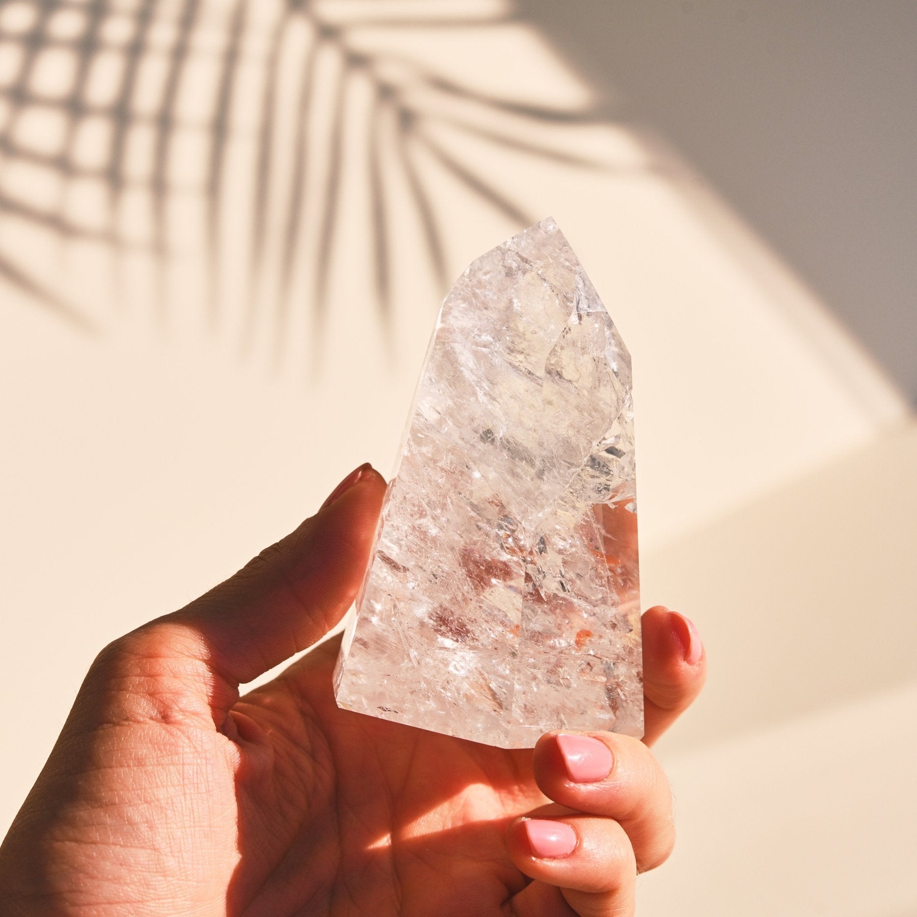 Natural Clear Quartz Crystal Point - Healing Stone for Meditation, Energy Cleansing & Chakra Balancing | Perfect for Home Decor, Yoga & Spiritual Practices