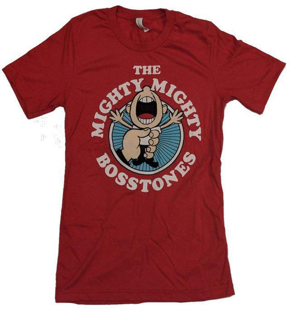 Mighty Mighty Bosstones Men's While We're at It Red T-Shirt - Small Size, Classic Red Cotton Tee for Concerts, Casual Wear & Fan Merchandise