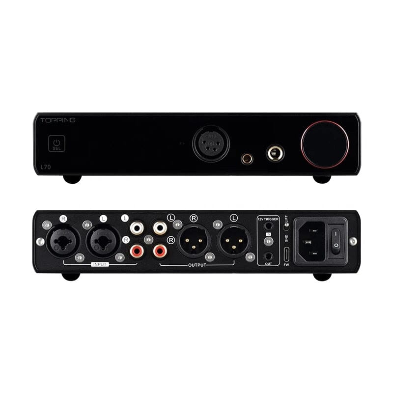 TOPPING E70 Velvet DAC & L70 HPA Headphone Amplifier with PA7/PA7 Plus Power Amp & XLR Cable Bundle - Premium Hi-Fi Audio System for Home Studio & Audiophile Listening
