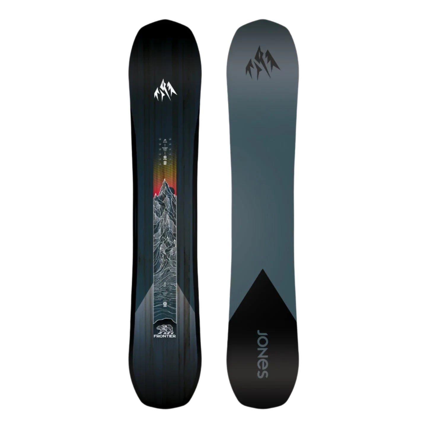 Jones Frontier Snowboard 2025 - All-Mountain Freestyle Snowboard for Men & Women | Perfect for Powder, Park & Backcountry Riding