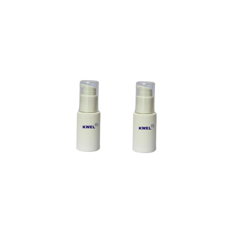 KWEL 30ML Airless Pump Bottle - Refillable Empty Cosmetic Container for Cream, Lotion & Gel (Pack of 2) | Perfect for Skincare, Travel & Salon Use
