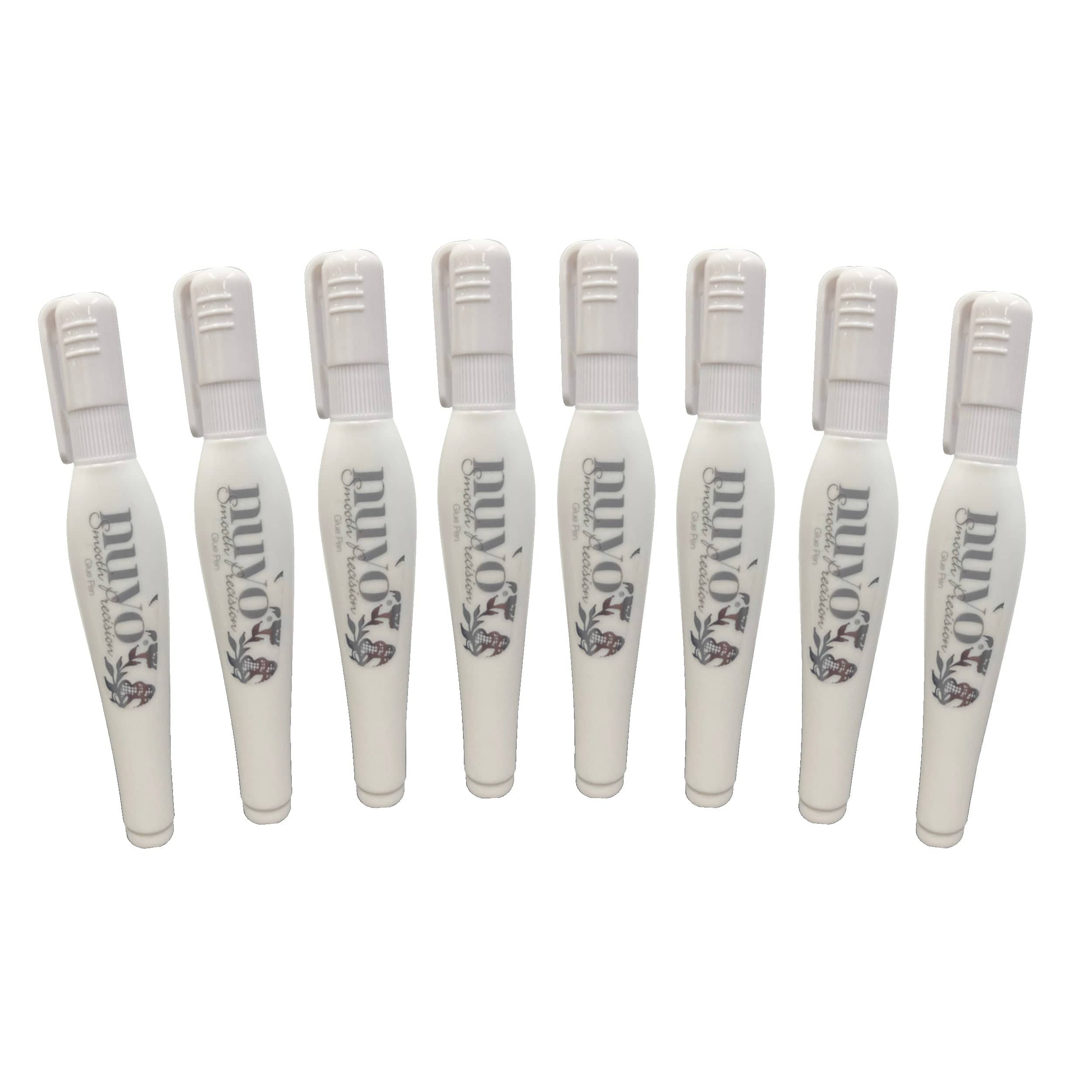 8-Pack Smooth Precision Glue Pens - Fine Tip for Crafts, Scrapbooking & DIY Projects - Strong Adhesive for Paper, Fabric & Light Materials - Perfect for School, Office & Home Use
