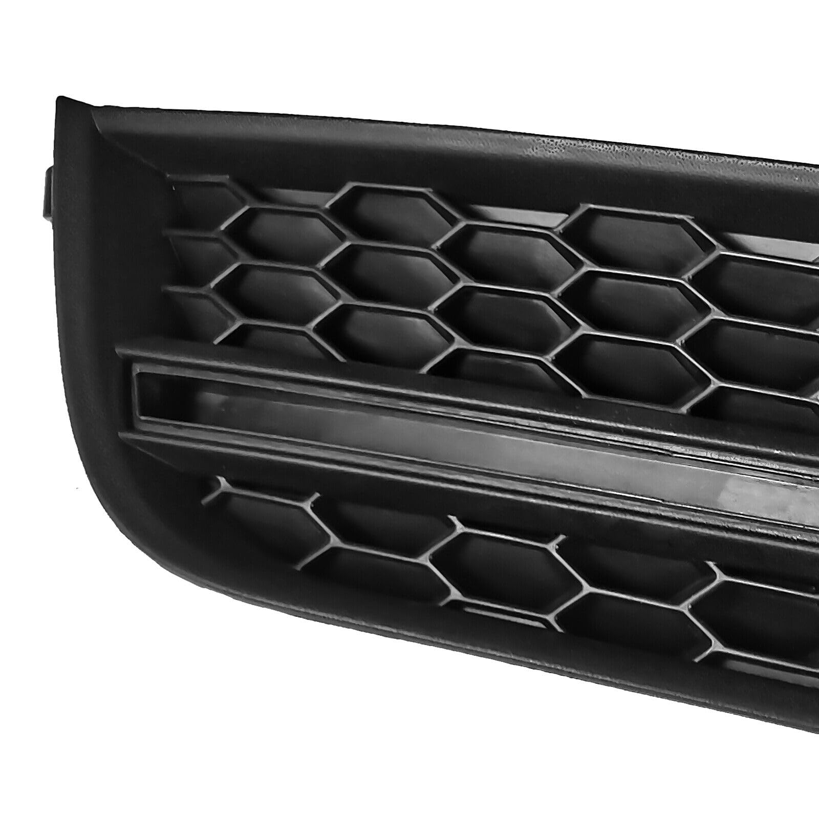 2012-2015 Volkswagen Passat Front Bumper Upper Chrome Grille with Fog Light Cover Assembly - Perfect Replacement for VW Sedan Models | Enhances Vehicle Appearance & Protection