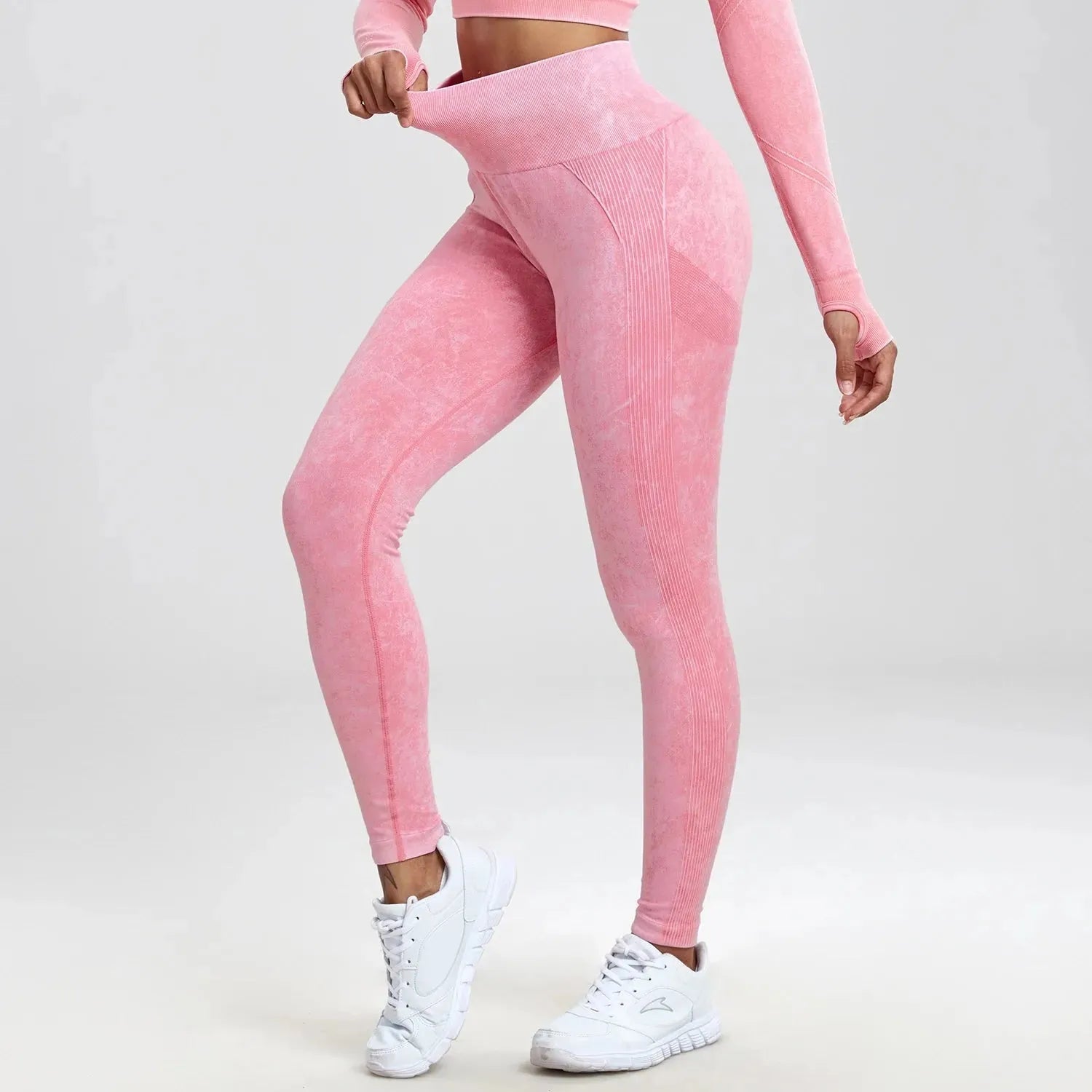 NORMOV High Waist Seamless Yoga Pants for Women - Push Up Workout Leggings, Elastic Running & Fitness Tights - Perfect for Gym, Yoga, Pilates & Everyday Wear
