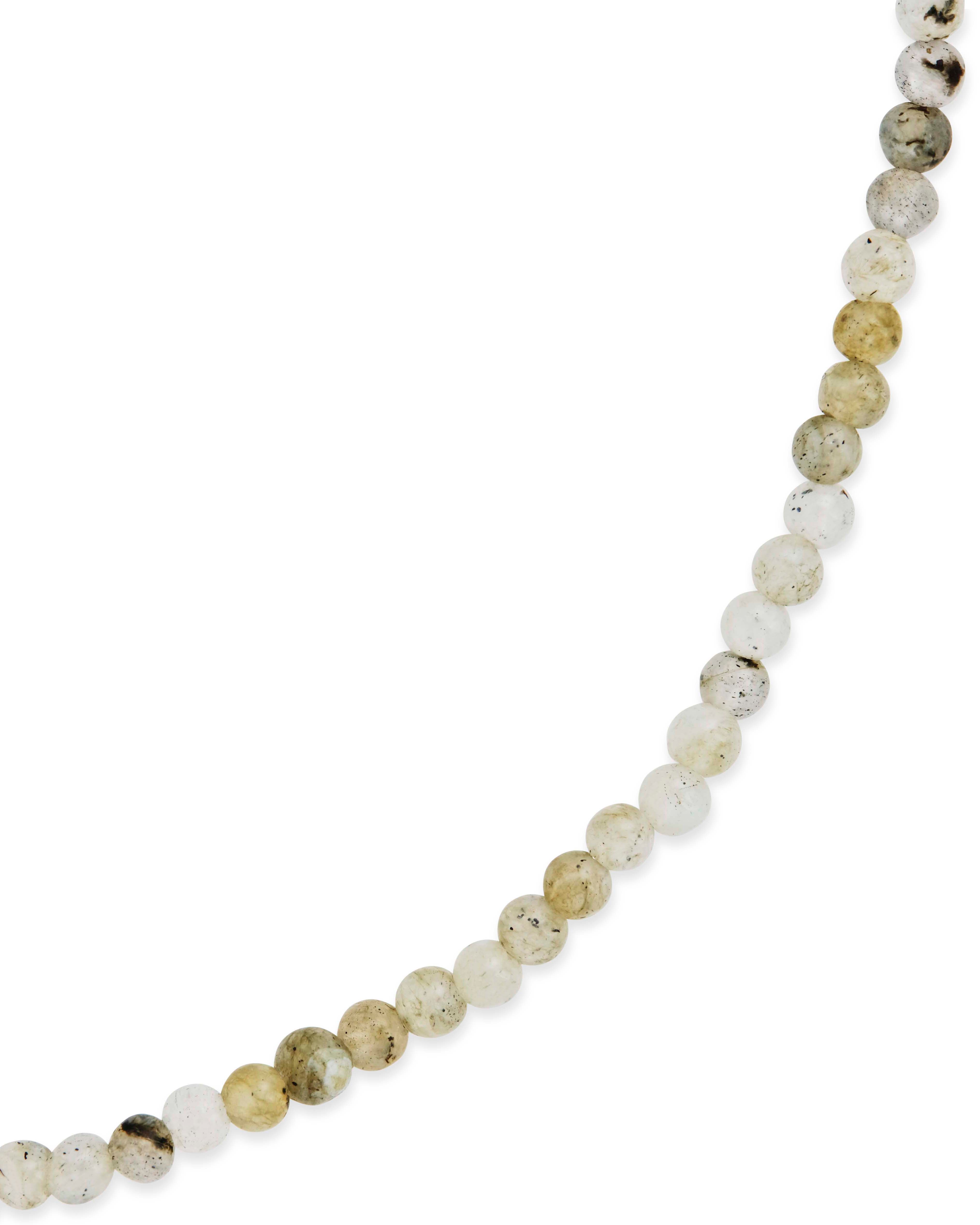 Natural Labradorite Beaded Stretch Bracelet for Women - Healing Crystal Jewelry for Energy Protection & Chakra Balancing | Perfect for Meditation, Yoga & Spiritual Gifts