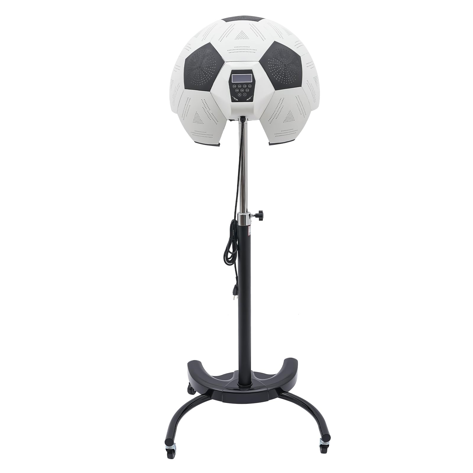 Professional Ionic Hooded Hair Dryer with 5 Modes & Rolling Wheels - Salon-Grade Hair Treatment Machine for Home Spa & Beauty Stations - Perfect for Deep Conditioning, Keratin Treatments & Scalp Therapy