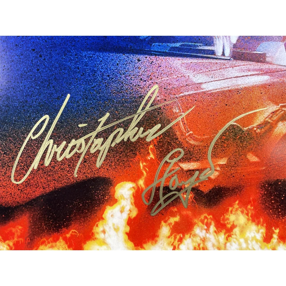 Authentic Christopher Lloyd Signed 16x20 Framed Photo - Back to the Future Movie Poster with PSA/DNA COA - Perfect for Home Theater Decor, Sci-Fi Collectibles & Fan Gift Ideas