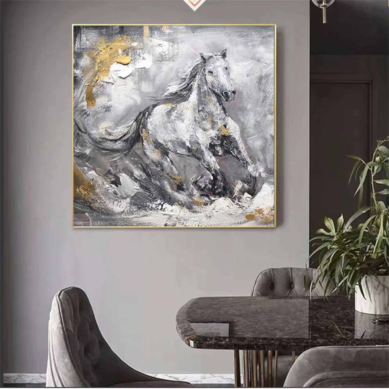 Animal Art Painting #AP063 - Handmade Canvas Wall Decor for Living Room, Bedroom & Office - Perfect Gift for Pet Lovers & Home Decor