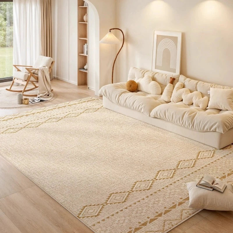 Briella Antibacterial Velvet All-Season Persian Waterproof Area Rug - Soft Non-Slip Living Room Carpet for Bedroom, Nursery & Home Decor