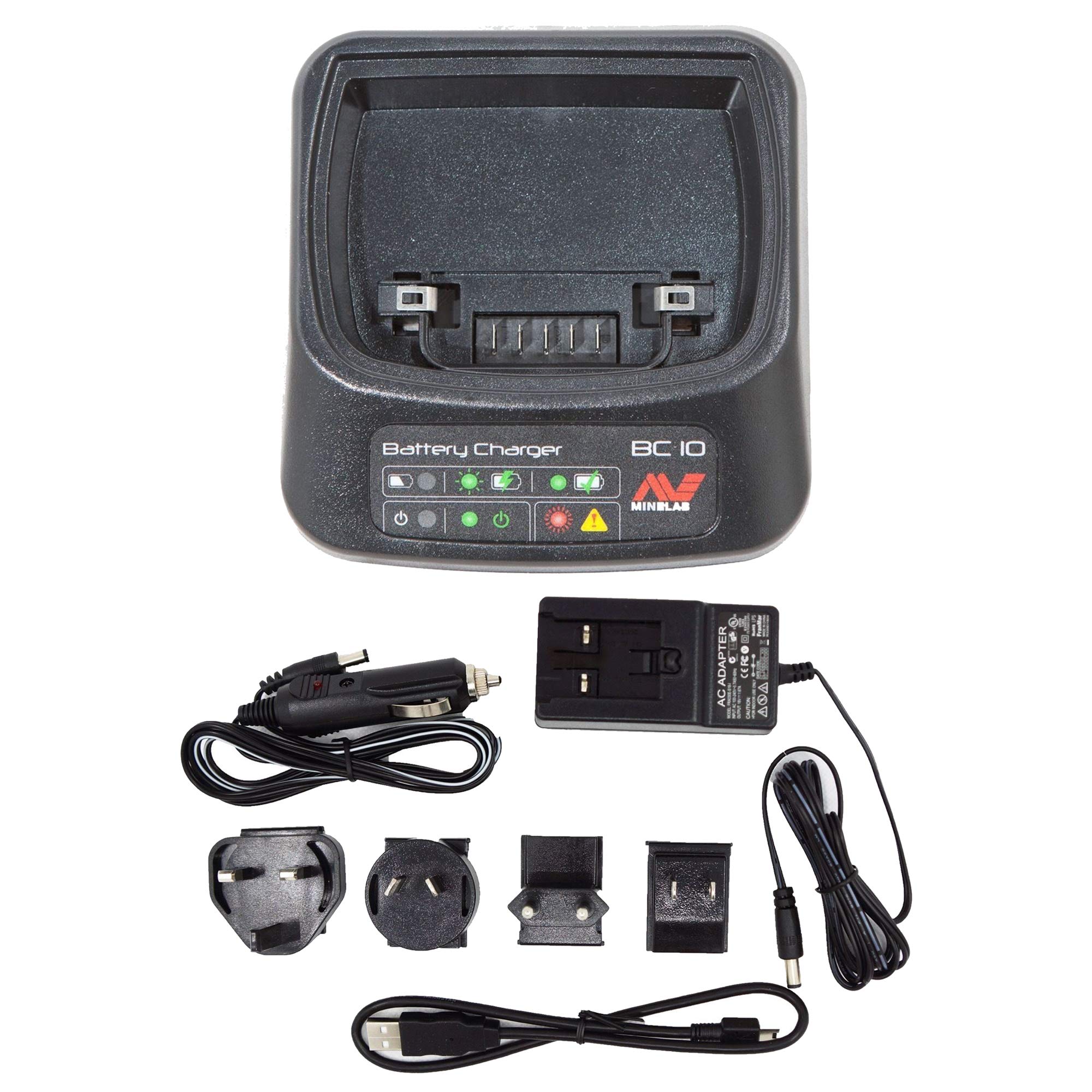 Minelab Charging Station for Li Battery, Wireless Module, Charger Cables & Plug Pack - Compatible with CTX 3030 & GPZ 7000 Metal Detectors - Perfect for Outdoor Treasure Hunting & Metal Detecting Adventures