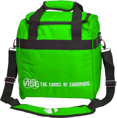 Premium Vise 1 Ball Tote Bowling Bag - Durable Green Bowling Accessory for League Play & Practice Sessions
