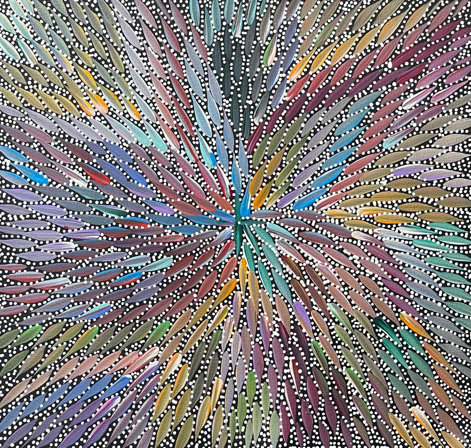 Bernadine Johnson Kemarre Aboriginal Art - Authentic Indigenous Australian Paintings for Home & Office Decor | Perfect for Living Rooms, Bedrooms & Gifts