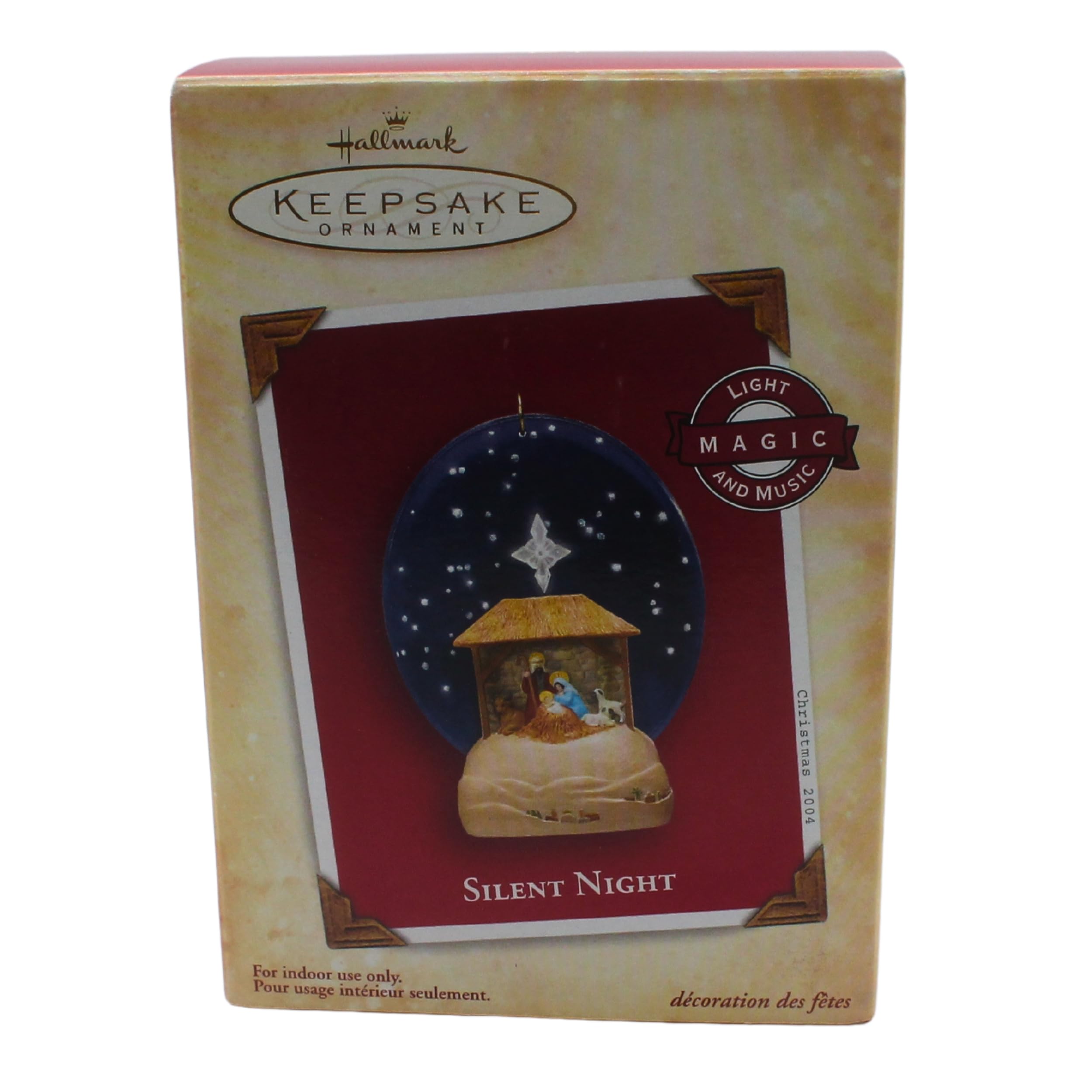 Hallmark 2004 Silent Night Magic Light and Music Christmas Ornament - Perfect for Holiday Tree Decorations & Festive Home Décor