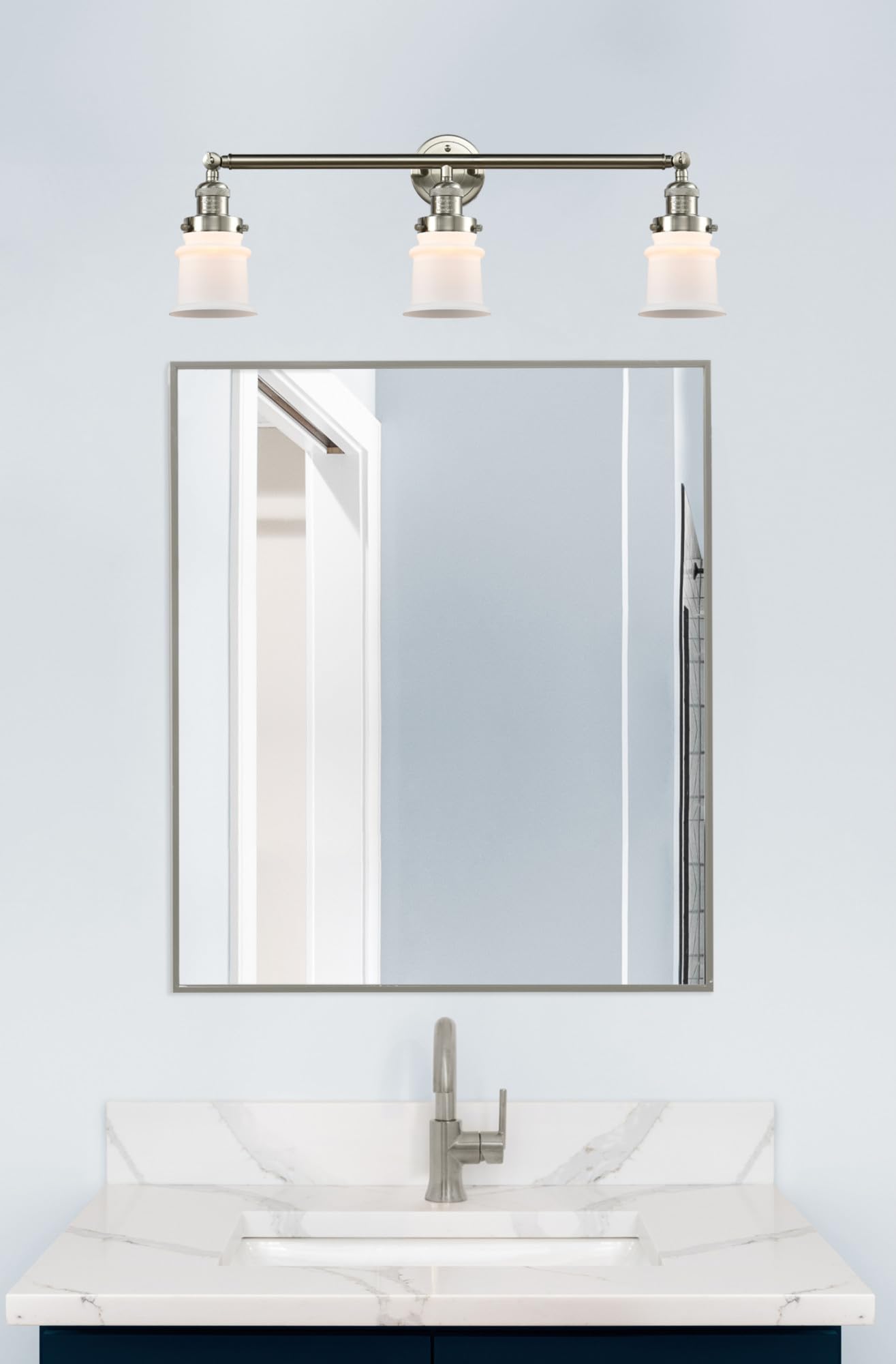 Franklin Restoration Collection 205-OB-G181S 3-Light Bathroom Vanity Light Fixture - Elegant Lighting for Modern Bathrooms, Powder Rooms & Home Decor