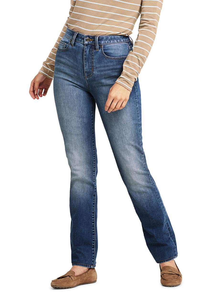 Women's Curvy Mid Rise Straight Leg Jeans - Stretch Denim Pants for Plus Size Comfort | Perfect for Casual Wear, Office & Everyday Outfits