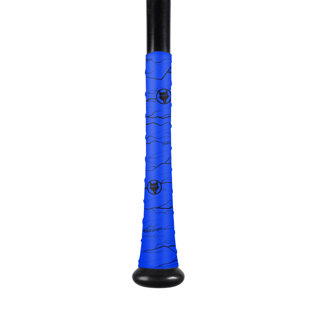 Premium Pulse Blue Bat Grip Tape with Black Accents - Non-Slip Baseball Bat Handle Grip for Enhanced Control - Perfect for Baseball, Softball, and Cricket Players