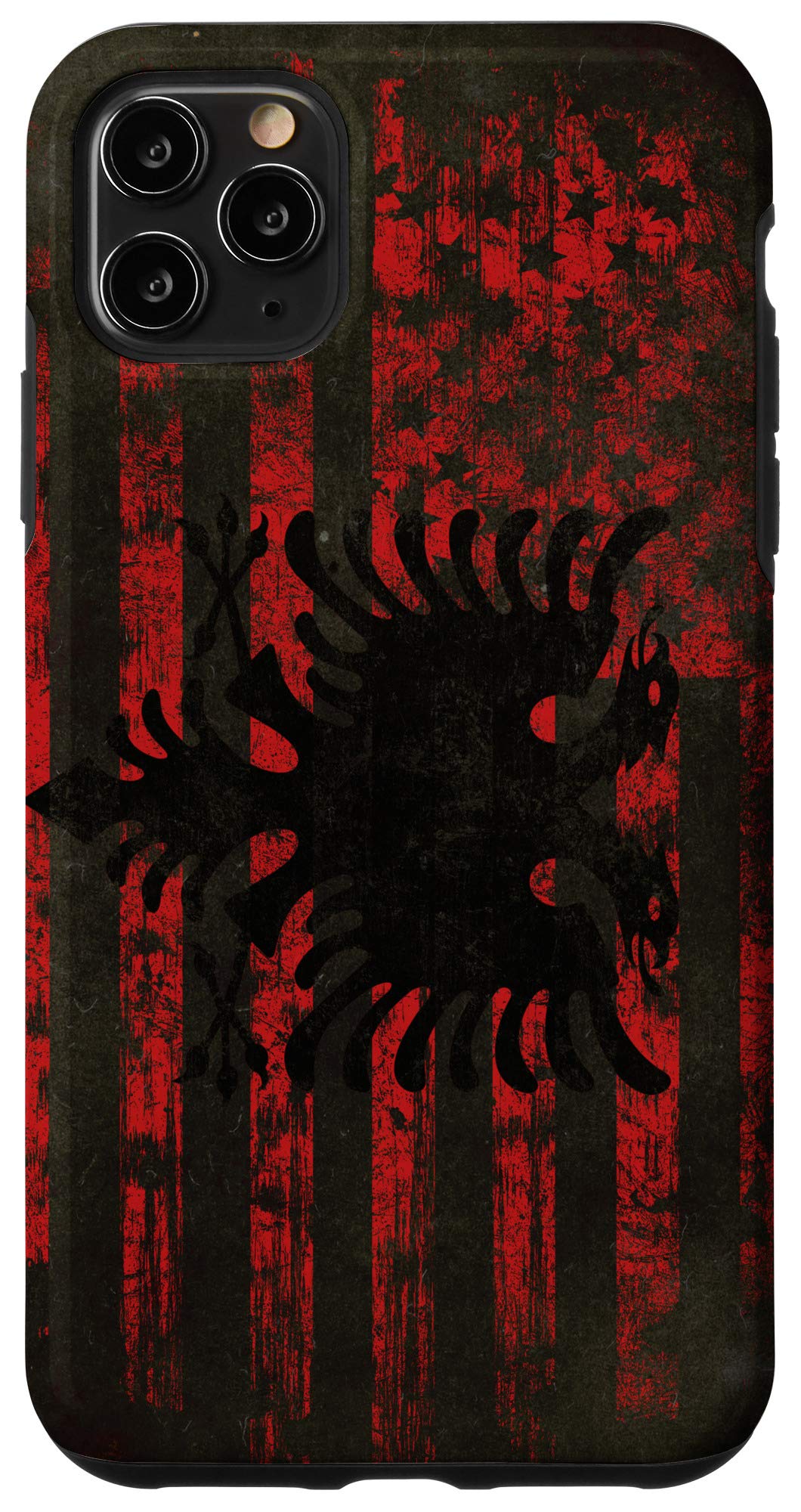 iPhone 11 Pro Max Case - USA Albania Flag Design for Travel & Pride