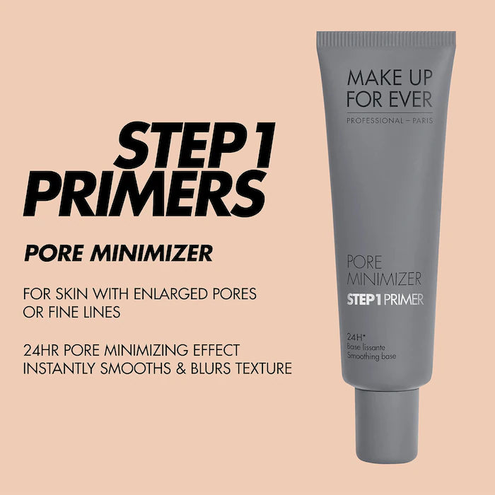 Step 1 Primer Pore Minimizer by MAKE UP FOR EVER - Smoothing Face Primer for Flawless Makeup Application | Perfect for Daily Wear & Special Occasions