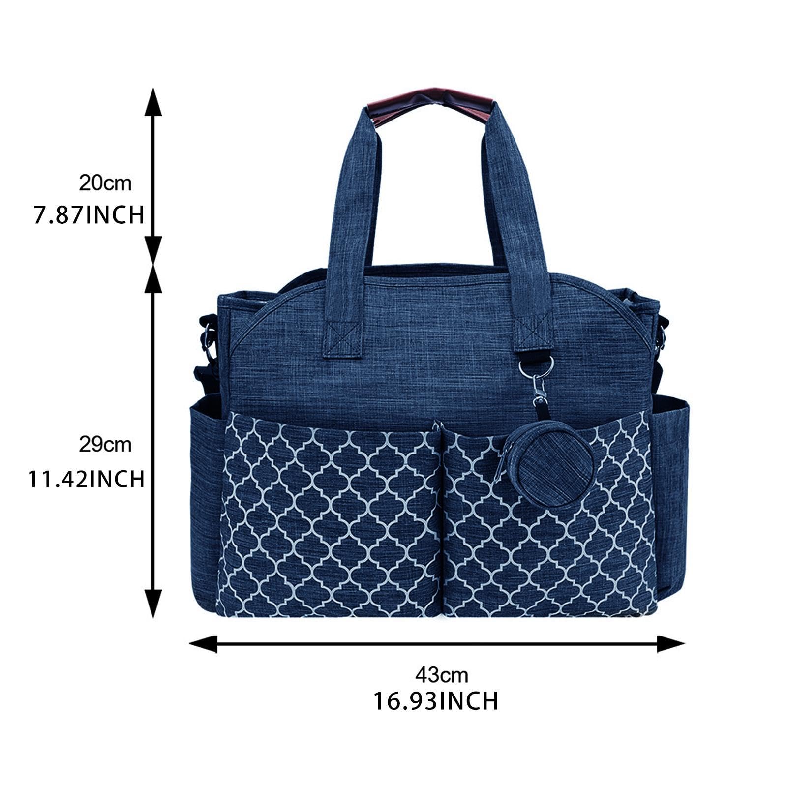 TTETTZ Multifunctional Diaper Tote Bag for Moms - Large Baby Nappy Bag with Shoulder Strap, Insulated Bottle Pocket & Organizer - Perfect for Travel, Daycare & Family Outings