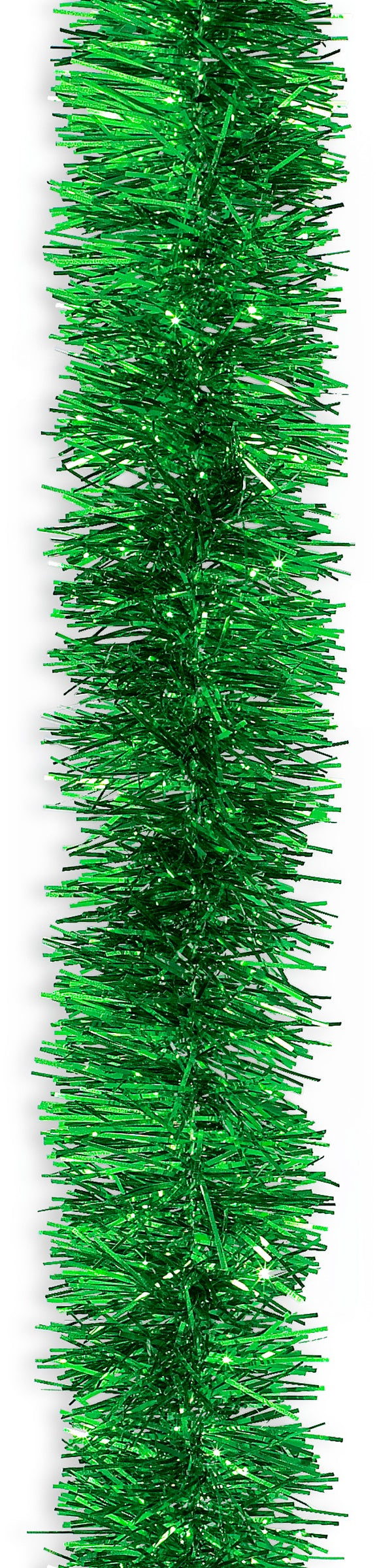 15' Green Tinsel Christmas Garland - Festive Holiday Decor for Tree, Mantel & Staircase | Indoor/Outdoor Xmas Decoration