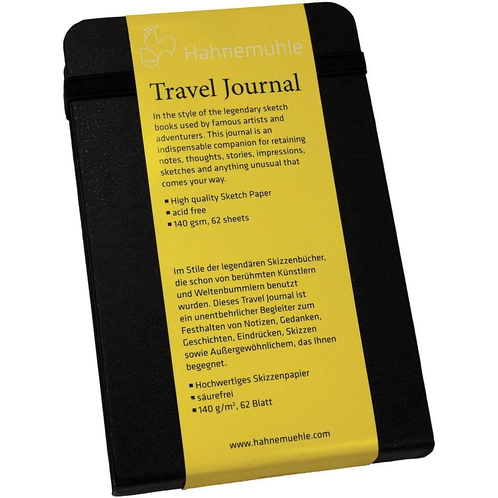 Premium 140gsm Travel Notebook - 9x14cm Landscape Size, 62 Sheets - Perfect for Journaling, Sketching & Note-Taking On The Go