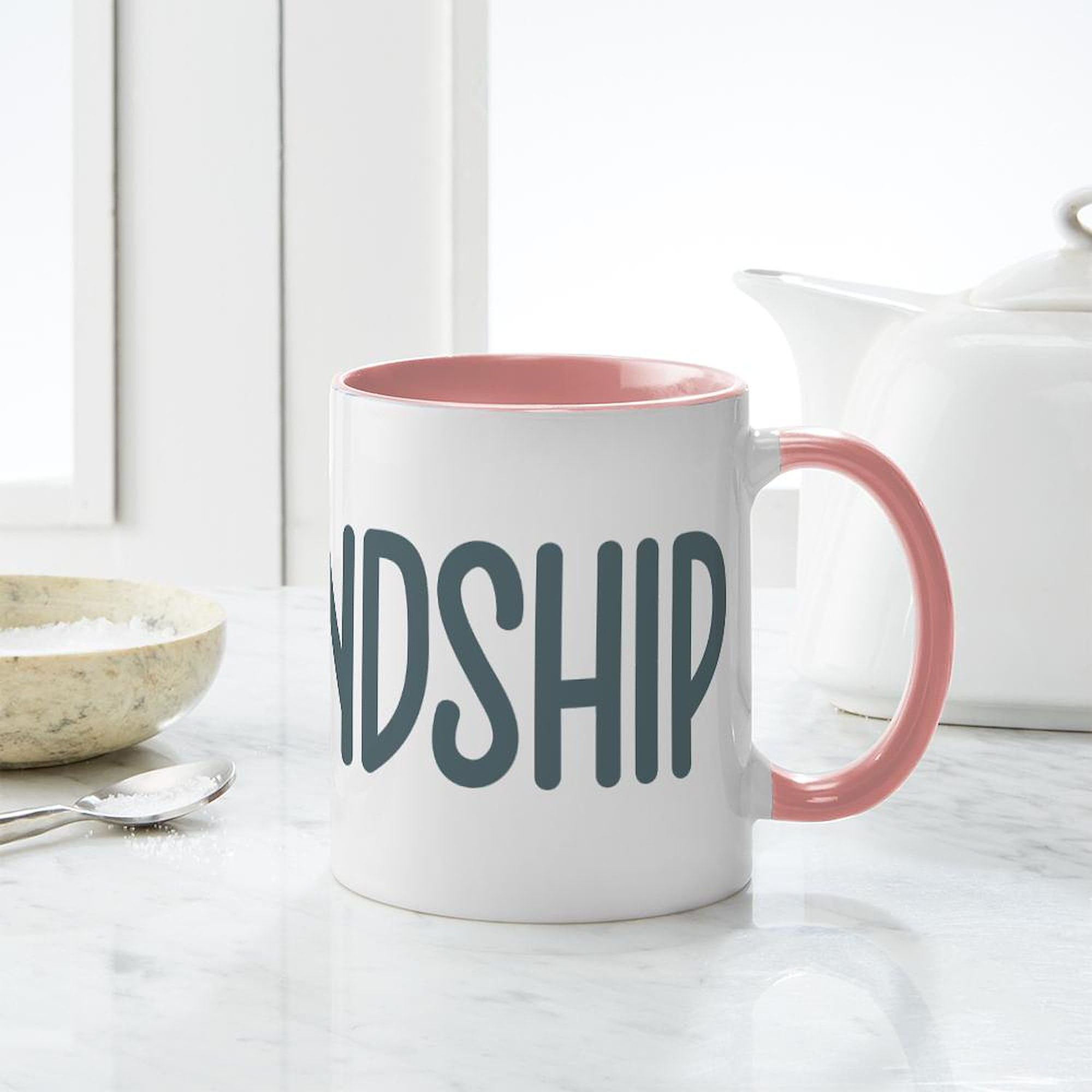 Hashtag Friendship 11 oz Ceramic Coffee Mug - Best Friend Gift for Tea & Coffee Lovers - Perfect for Office, Home & Gifts (325ml)