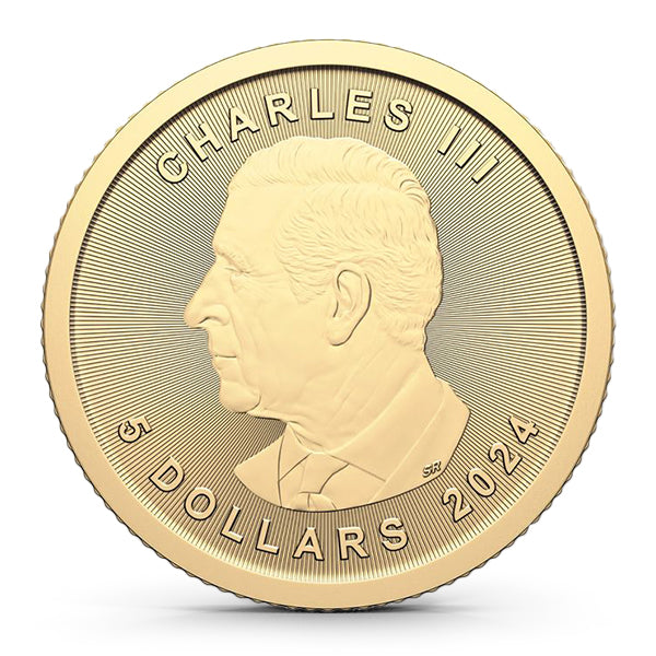 1/10 oz Fine Gold Canadian Maple Leaf Coin Necklace with Polished Bezel - Elegant Jewelry Gift for Women, Perfect for Special Occasions & Everyday Wear