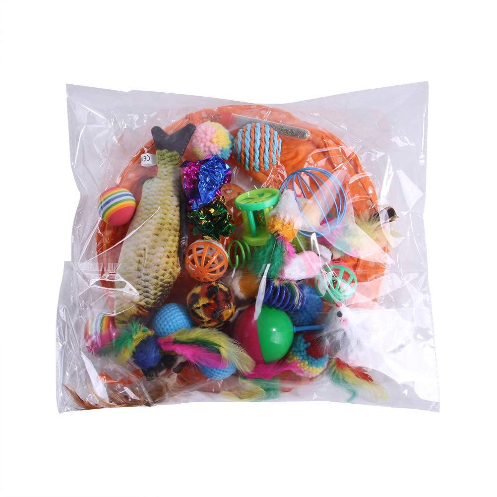 Interactive Cat Teasing Toys Set - Fun Playthings for Pet Cats - Perfect for Indoor Play, Exercise & Bonding with Your Feline Friend
