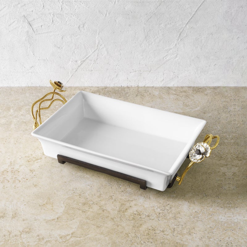Premium Anemone Casserole Dish - Oven Safe Stoneware Baking Pan for Casseroles, Lasagna & More - Perfect for Family Dinners, Potlucks & Holiday Meals