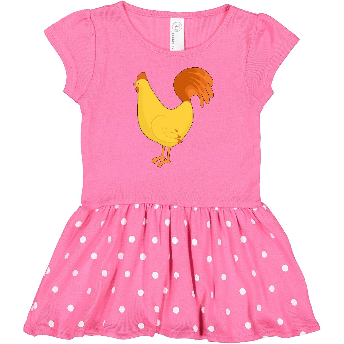 Inktastic Adorable Yellow Chicken Baby Dress - Perfect for Newborn Photoshoots, Baby Showers & Casual Outings