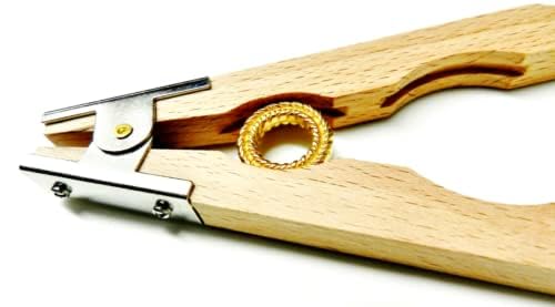 JTS Ring Holder Tool - Wooden Jewelry Making Hand Clamp for Ring Grinding & Polishing - Perfect for Jewelers, DIY Crafters & Metalworking Enthusiasts