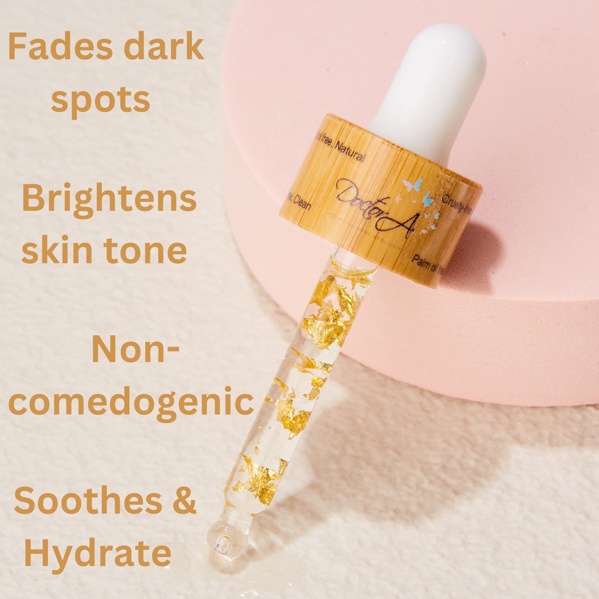 24K Gold Facial Oil Treatment - Hydrating Vegan Face Oil with Argan, Grapeseed, Rosehip, Coconut, Castor & Bergamot Oils - Anti-Aging Skin Care for Dry, Sensitive & Mature Skin - Perfect for Night Routine & Daily Moisturizing