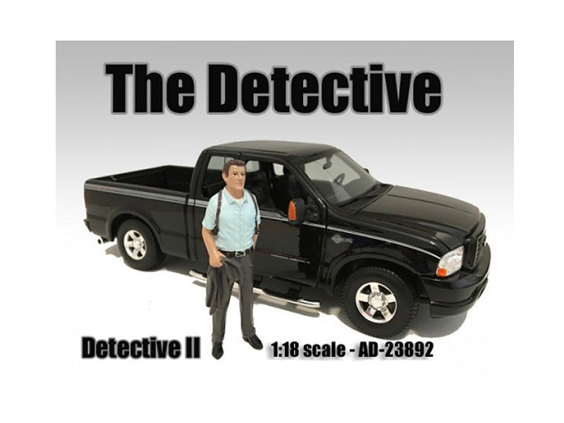 American Diorama 1:18 Scale The Detective #2 Figure - Highly Detailed Collectible Model for Car Displays & Diorama Scenes