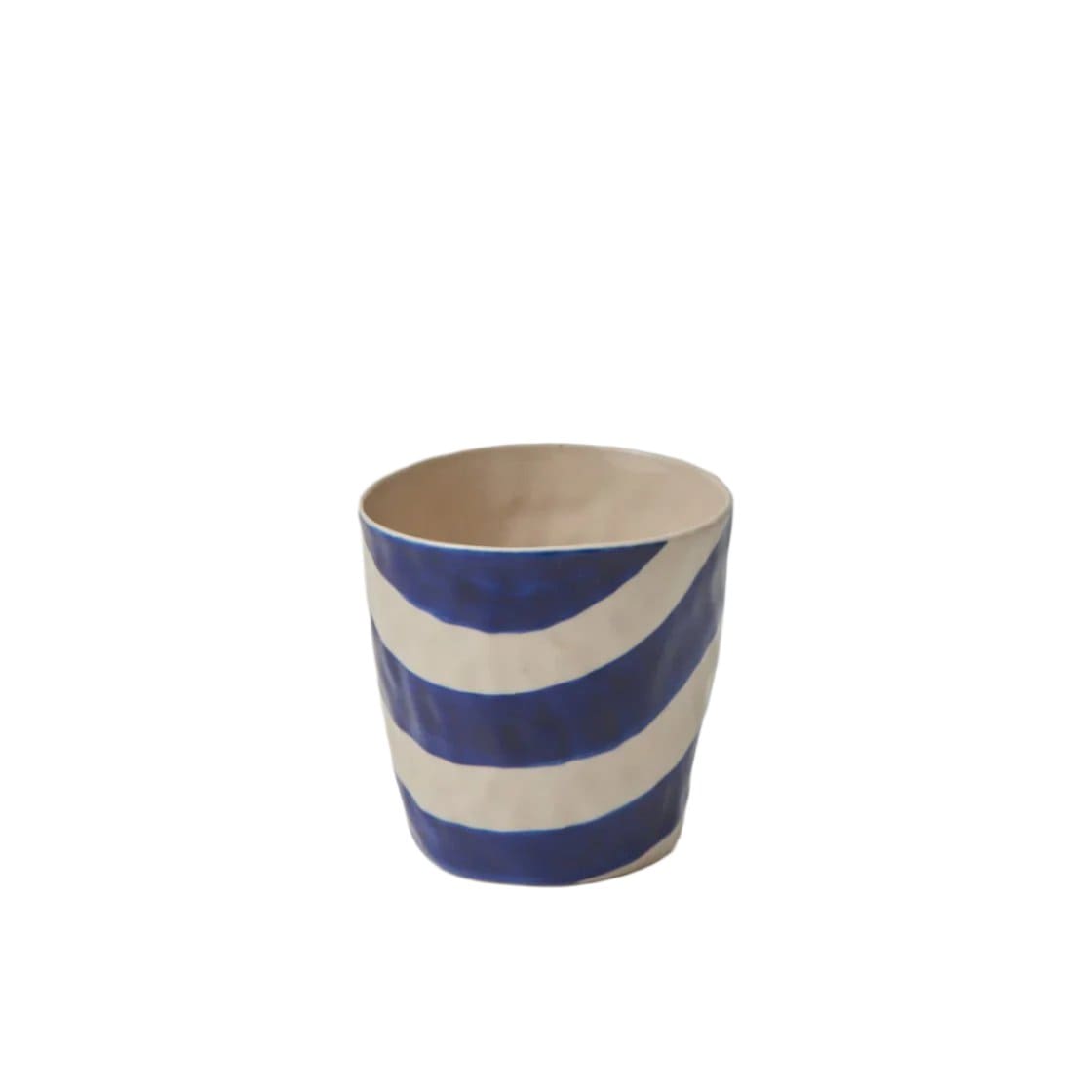 Premium Cabana Stripe Blue Insulated Tumbler - 20oz Leakproof Stainless Steel Travel Mug with Lid - Perfect for Beach, Poolside & Outdoor Adventures