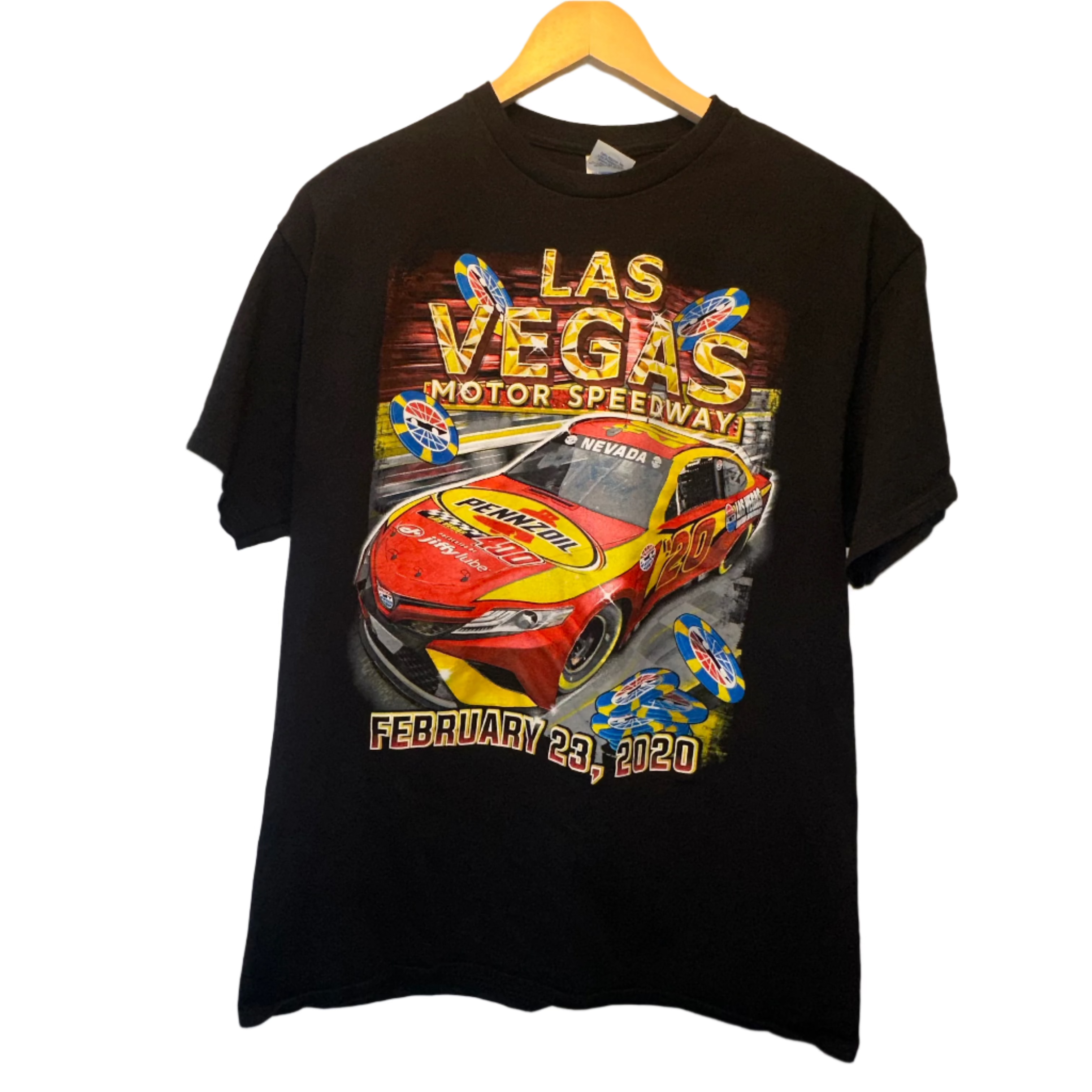 Las Vegas Racing T-Shirt for Men - Cool Graphic Tee with Vintage Racing Design - Perfect for Car Enthusiasts, Gifts & Casual Wear