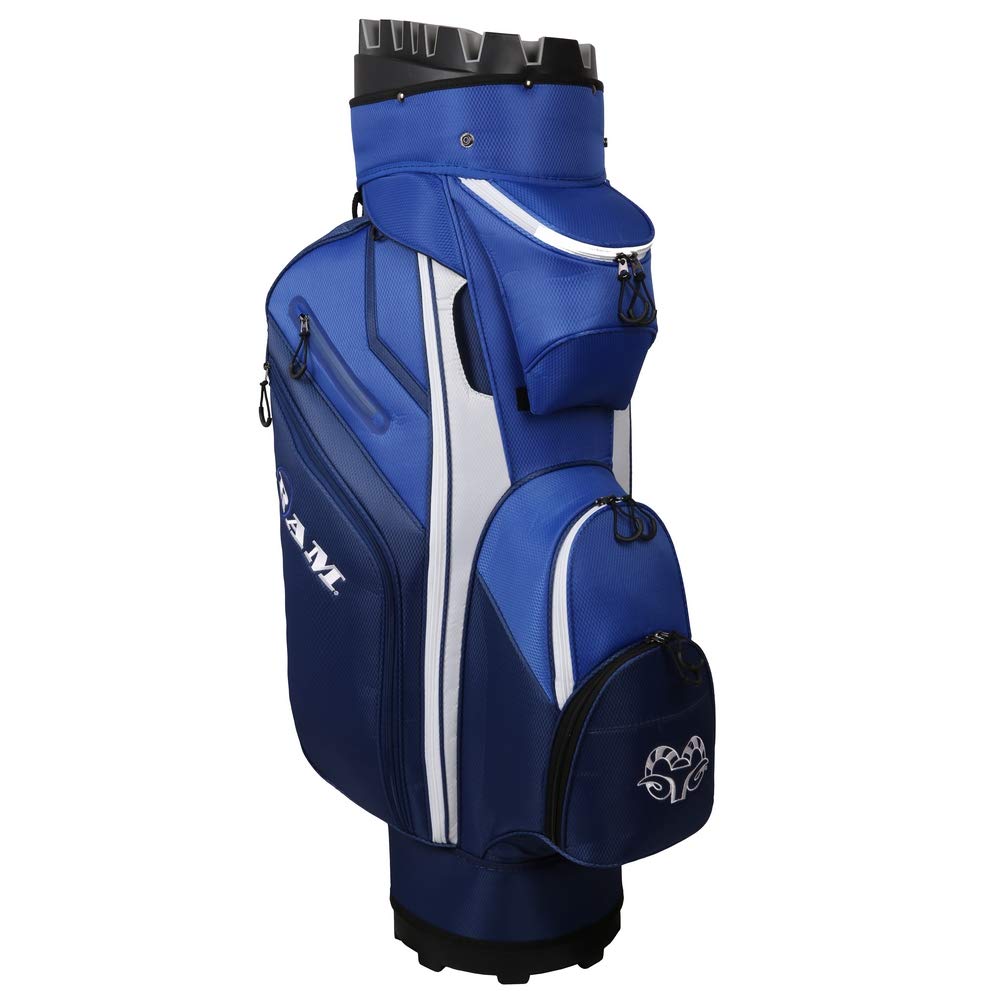 Ram Golf Premium 14-Way Molded Organizer Cart Bag - Durable Golf Bag for Tournaments & Weekend Rounds