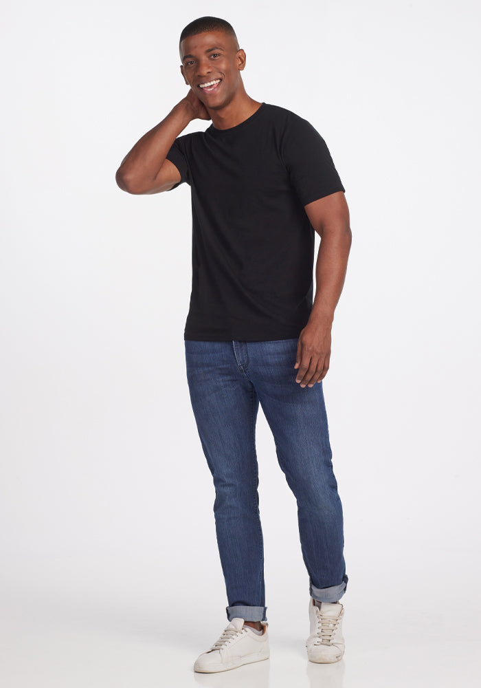 Endurance Tee - Premium Black Performance T-Shirt for Men | Gym, Running & Outdoor Activities