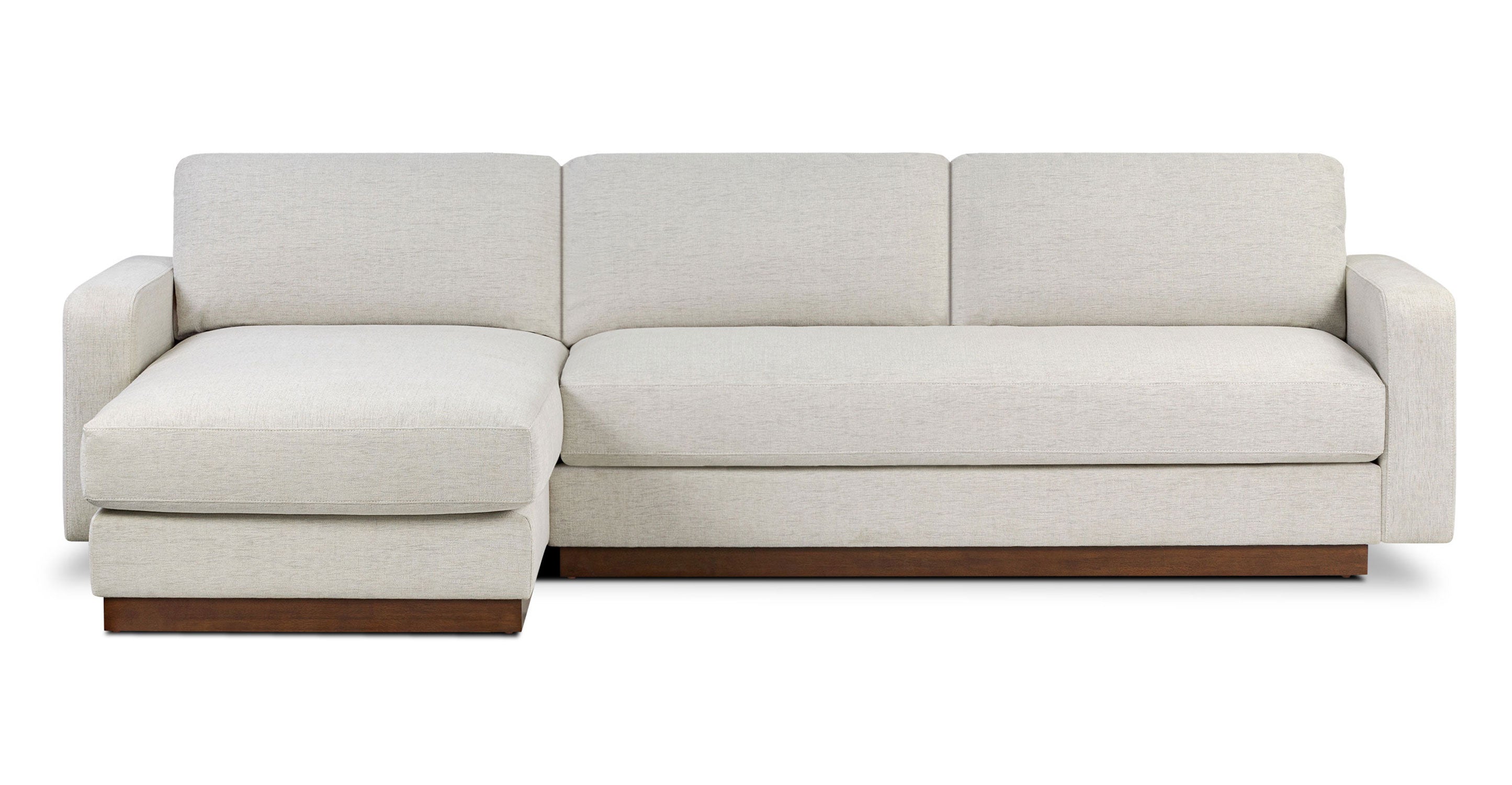 Cambio 115 Reversible Chaise Sectional Sofa - Modern L-Shaped Couch with Reversible Chaise Lounge, Upholstered in Soft Fabric - Perfect for Living Room, Family Room & Home Theater Seating