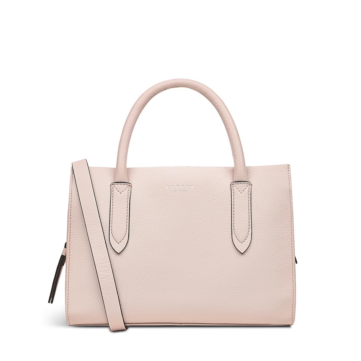 RADLEY London Arlington Court Women's Small Leather Ziptop Satchel Bag in Clay Pink - Perfect for Work, Travel & Everyday Use