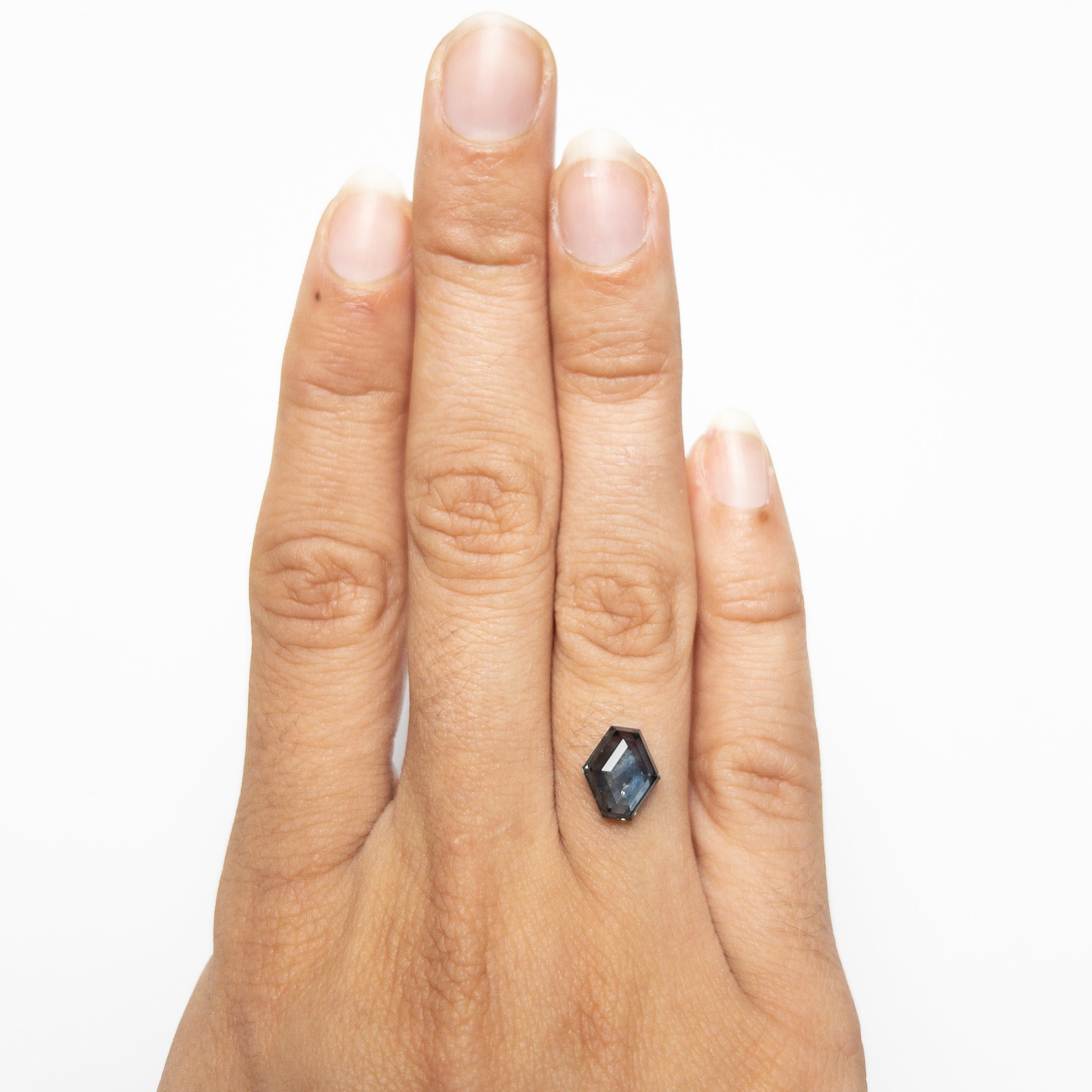 2.54ct Natural Hexagon Portrait Cut Sapphire (9.05x8.16x3.56mm) - Blue Gemstone for Engagement Rings & Fine Jewelry Making