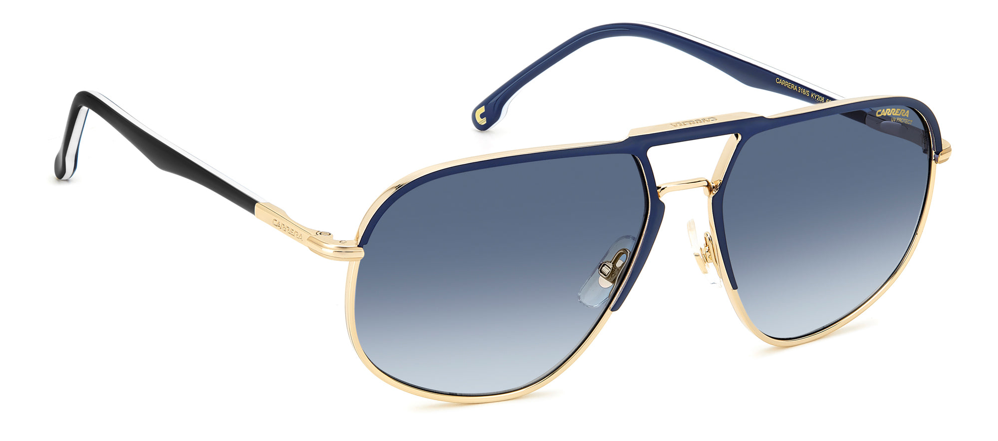 Carrera 318 S Sunglasses - Polarized UV Protection Aviator Style for Men & Women - Perfect for Driving, Outdoor Sports & Summer Fashion