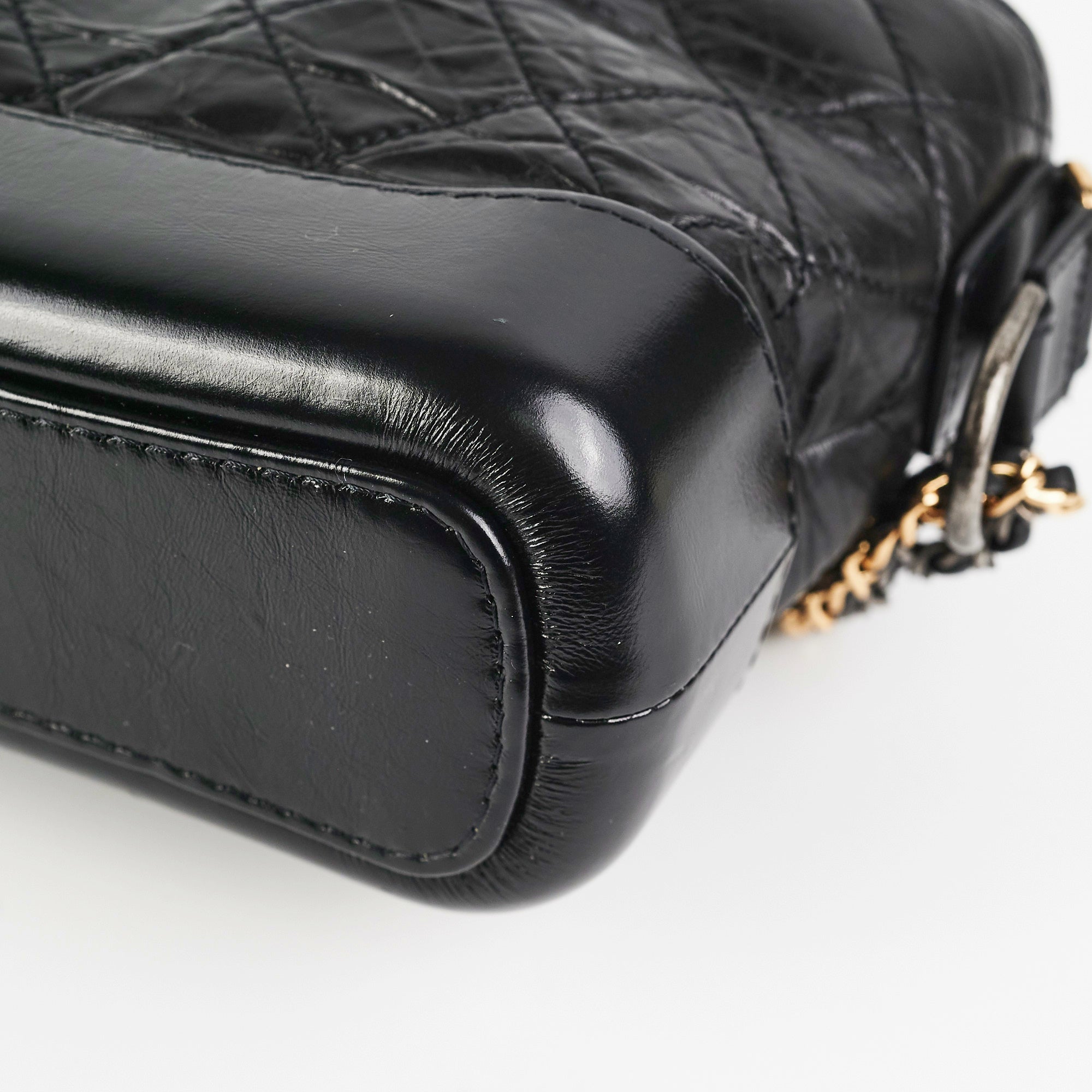 Chanel Small Gabrielle Black Leather Shoulder Bag - Luxury Designer Handbag for Women | Perfect for Evening Parties, Date Nights & Special Occasions