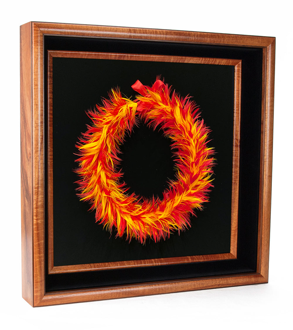 Fierce Ilima Red Poepoe #16074 - Premium Hawaiian Flower Lei for Luau Parties, Graduation, and Special Events
