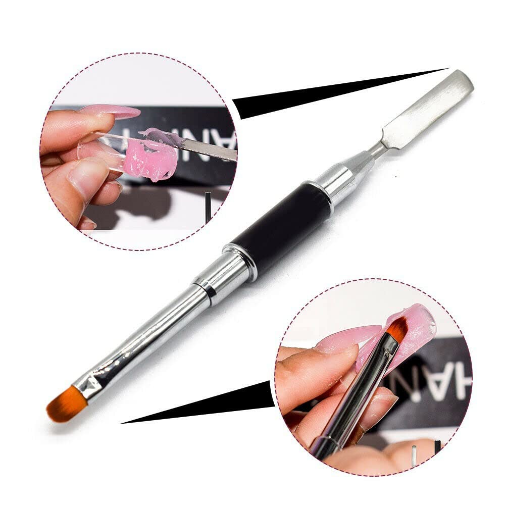 6 Colors Poly UV Gel Nail Kit - Quick Nail Extension & Builder Gel Set with Base Coat, Top Coat & Slip Solution - DIY Salon & Home Manicure Kit for Professional Nail Art & Long-Lasting Gel Extensions (Perfect for Parties, Weddings & Special Occasions)