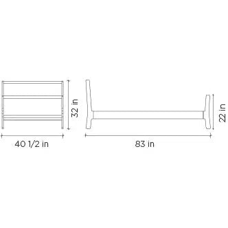 Oeuf Sparrow Twin Bed in Birch - Modern Kids Bedroom Furniture for Small Spaces & Nursery Decor