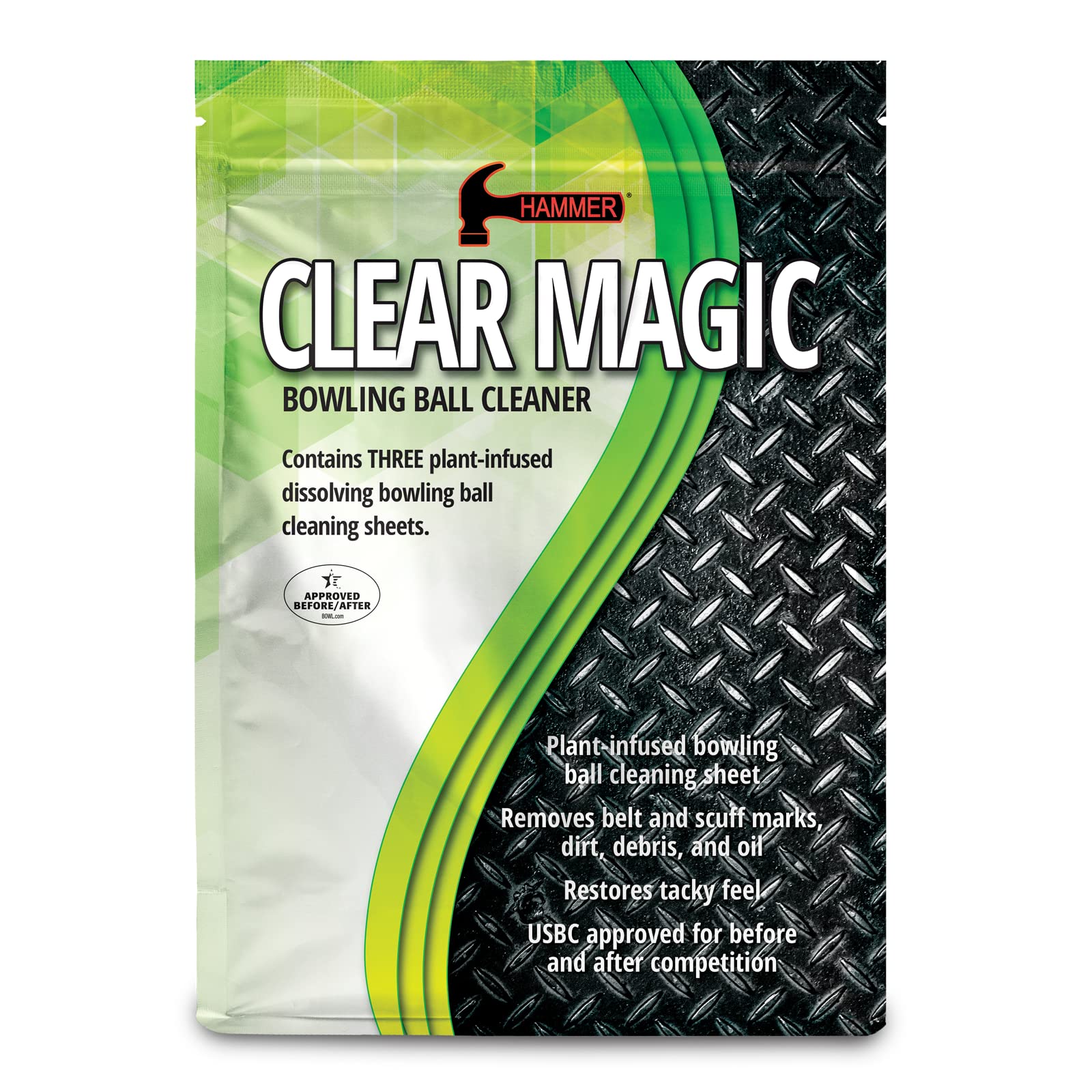 Hammer Clear Magic Bowling Ball Cleaner – Best for Removing Oil & Dirt – Perfect for League Play & Practice Sessions