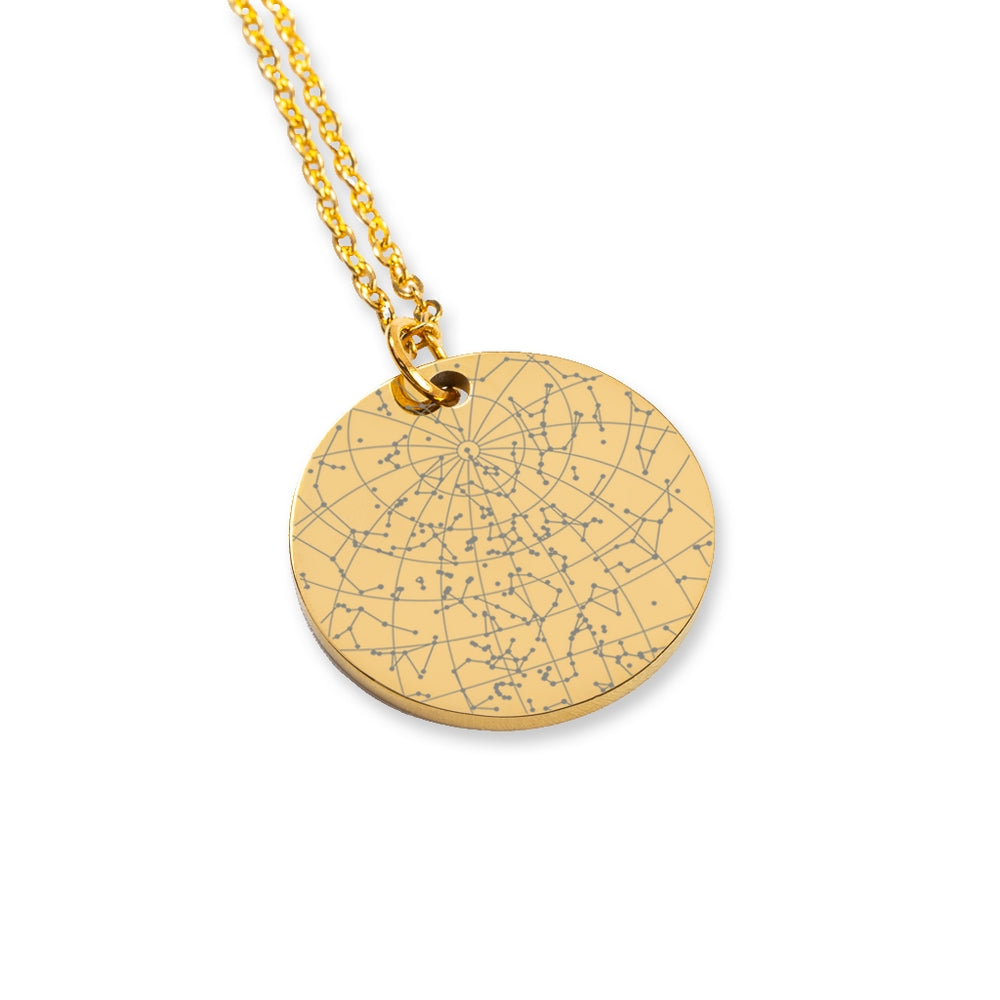 Personalized Star Map Necklace - Custom Constellation Jewelry Gift for Her, Him, Anniversary, Birthday - Perfect for Romantic Presents & Special Occasions