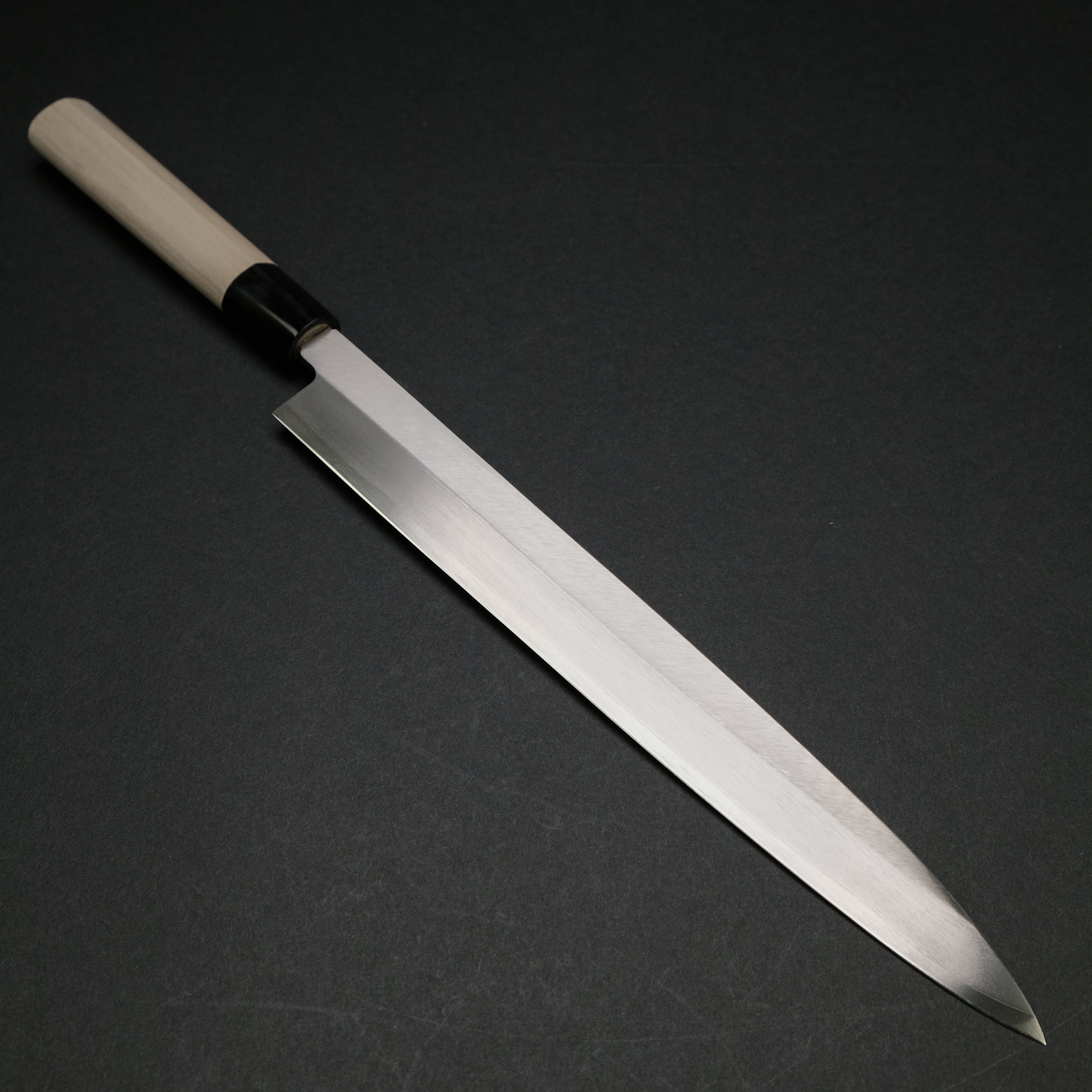 Premium Mumei 300mm Stainless Steel Yanagiba Sushi Knife with Ho Wood Handle - Perfect for Sushi Chefs & Japanese Cuisine Lovers