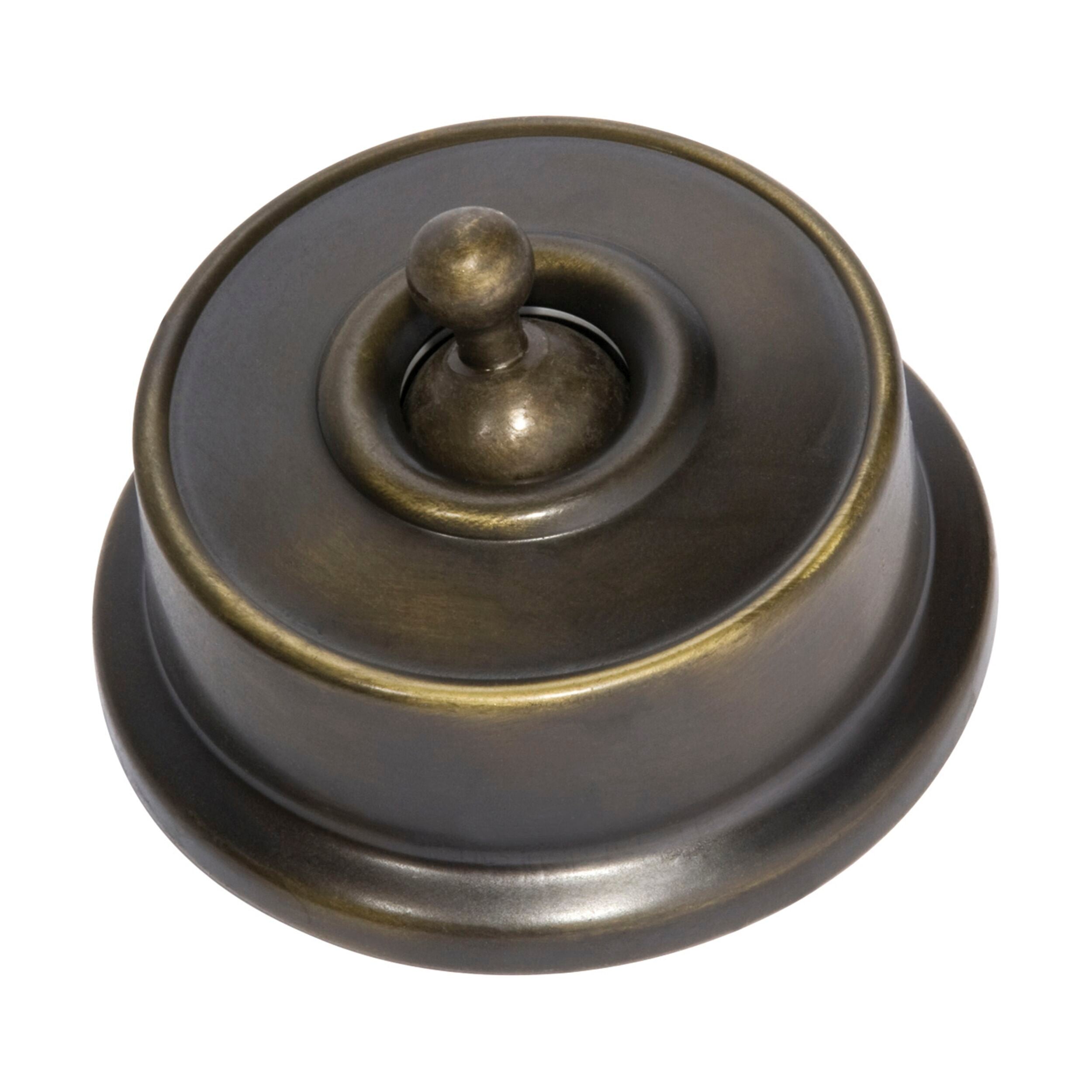 Vintage Brass 5560 Switch Federation D62xP38mm - Perfect for Home Decor, DIY Projects & Electrical Upgrades
