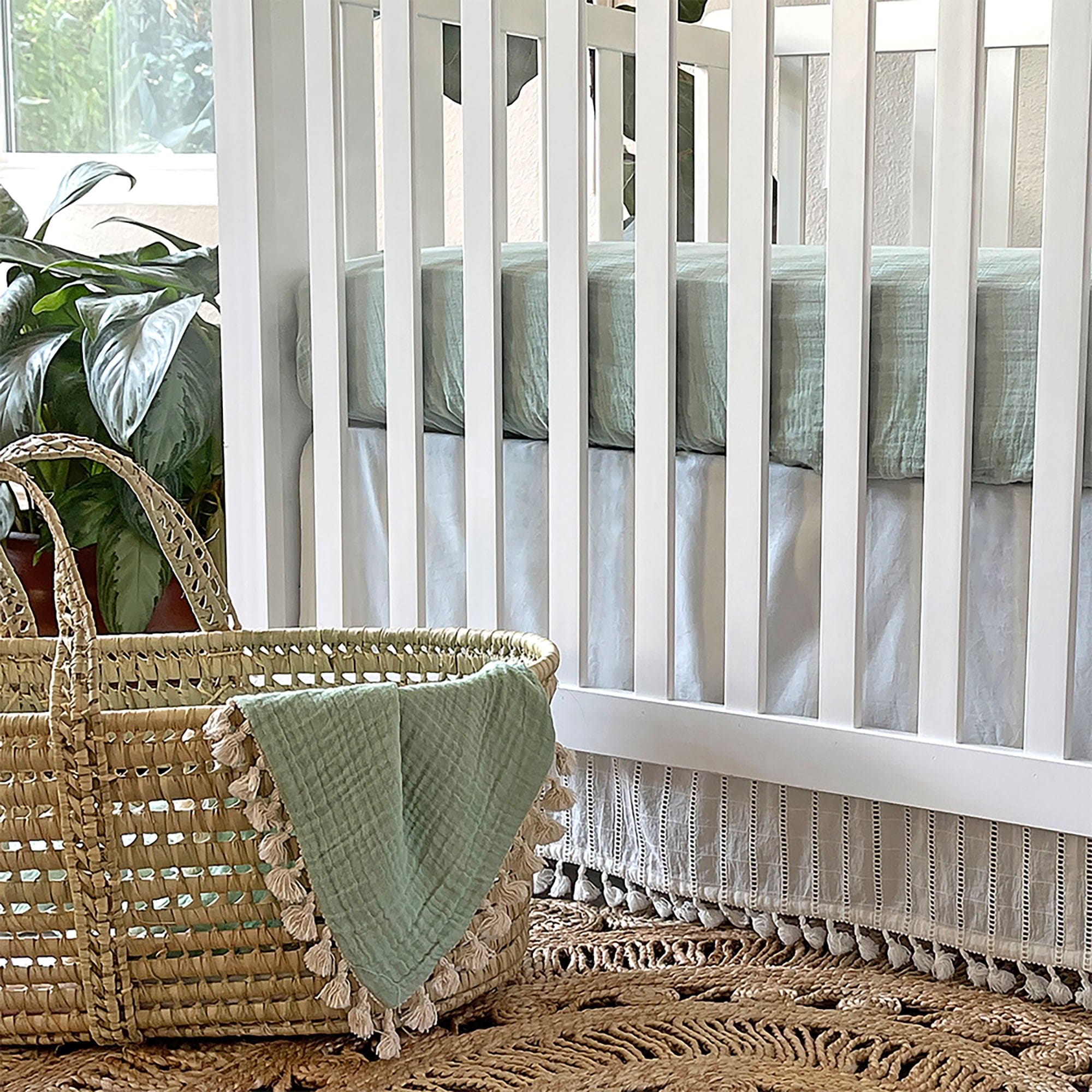 6-Layer Muslin Baby Blanket by Crane - Soft, Breathable & Lightweight for Swaddling, Nursing & Stroller Use
